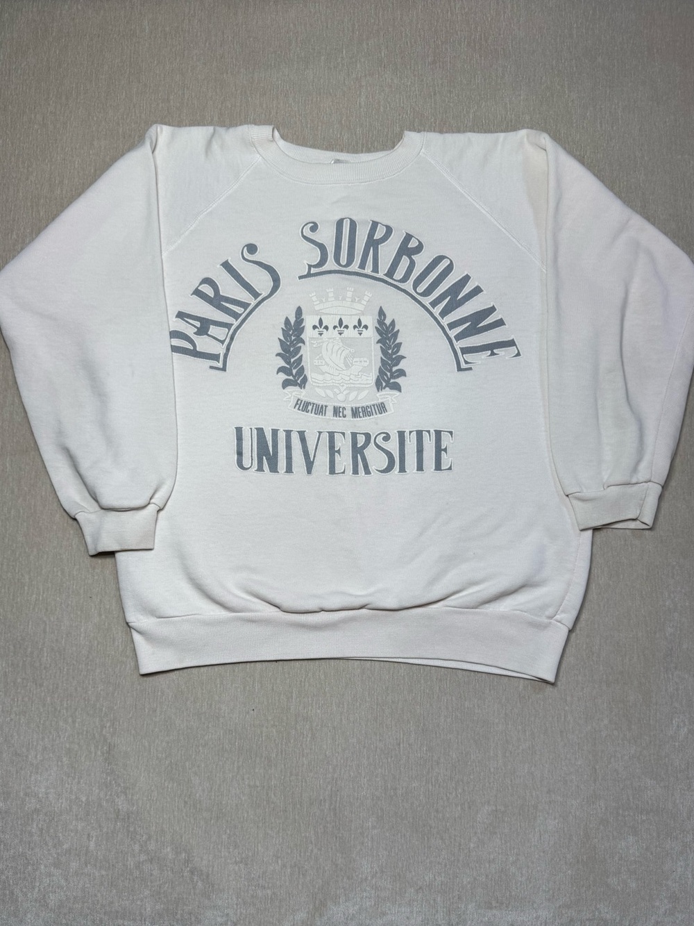 Vintage Paris Sorbonne University Crewneck Sweatshirt